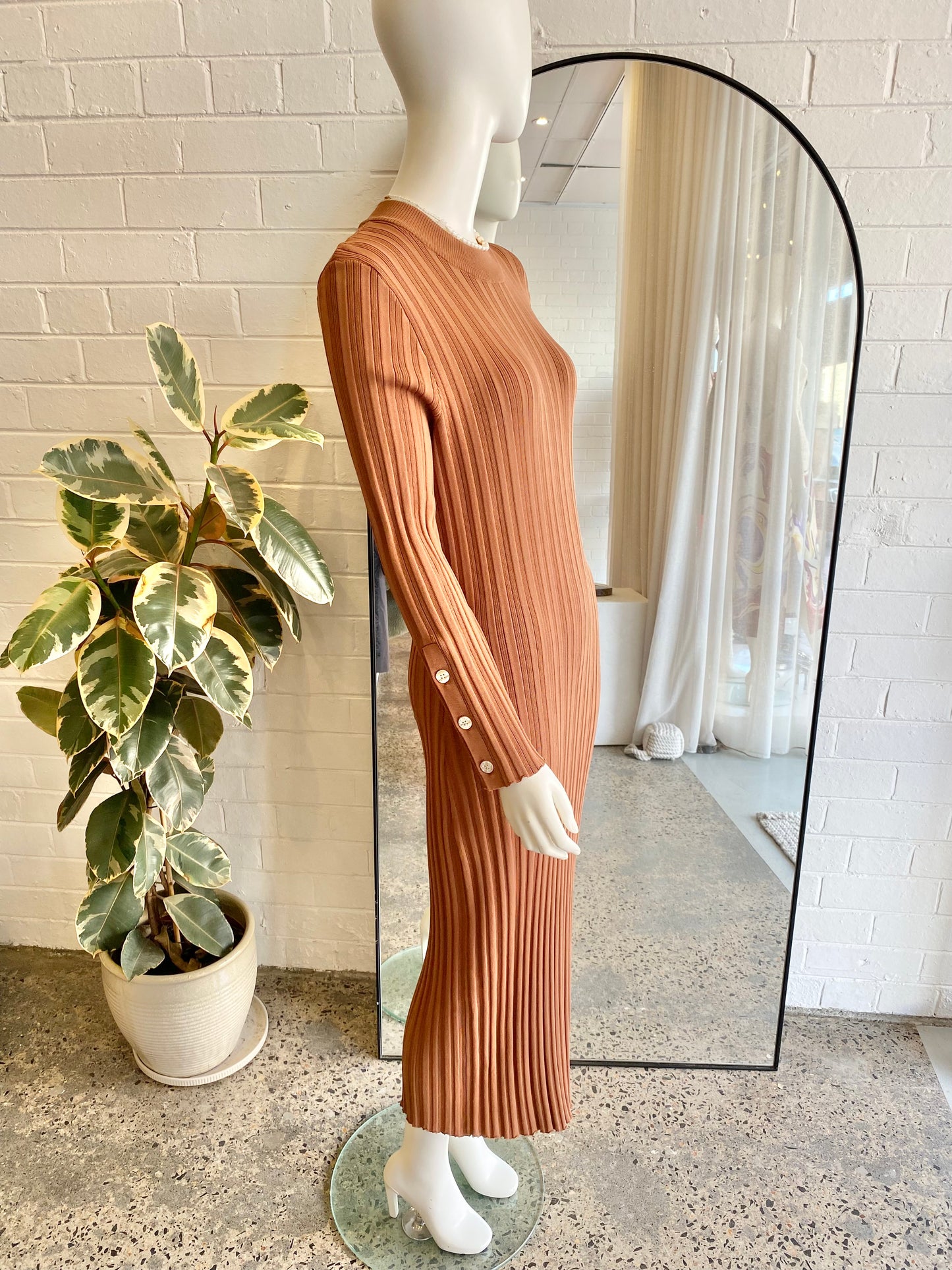 Ena Pelly 'Harley' Kit Dress in Chocolate - Size 12