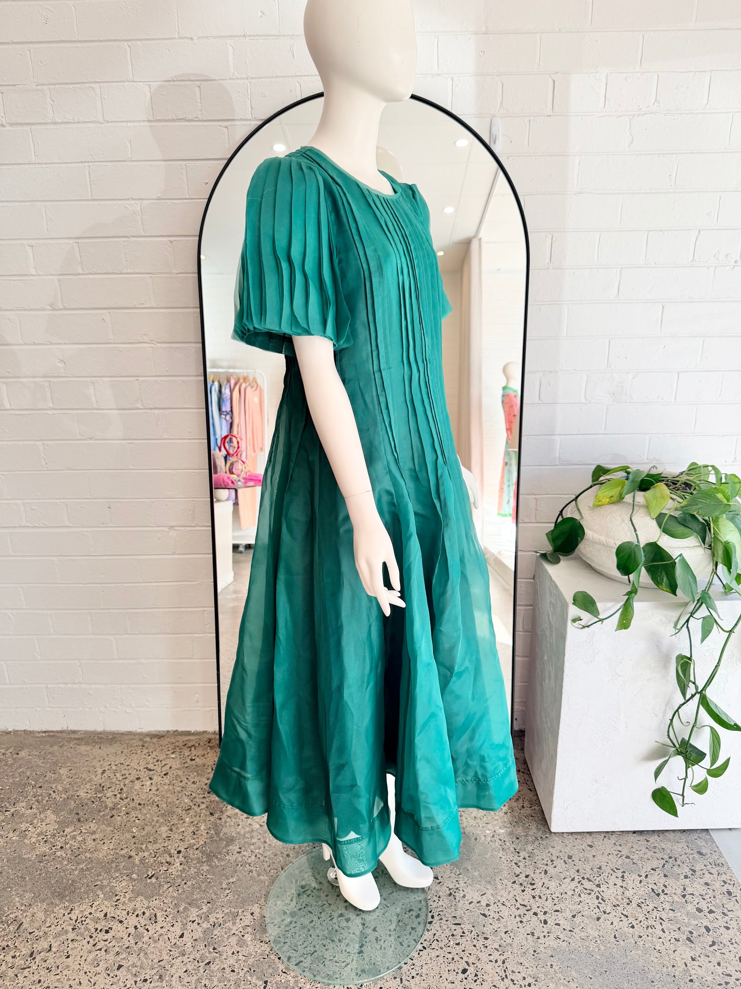 Aje Emerald Green Nova Midi Dress - Size 14