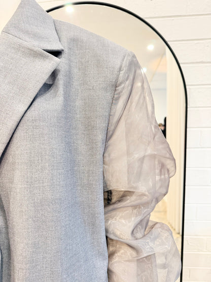 Camilla & Marc 'Zephyr' Bomber Blazer in Grey - Size M/L (14)
