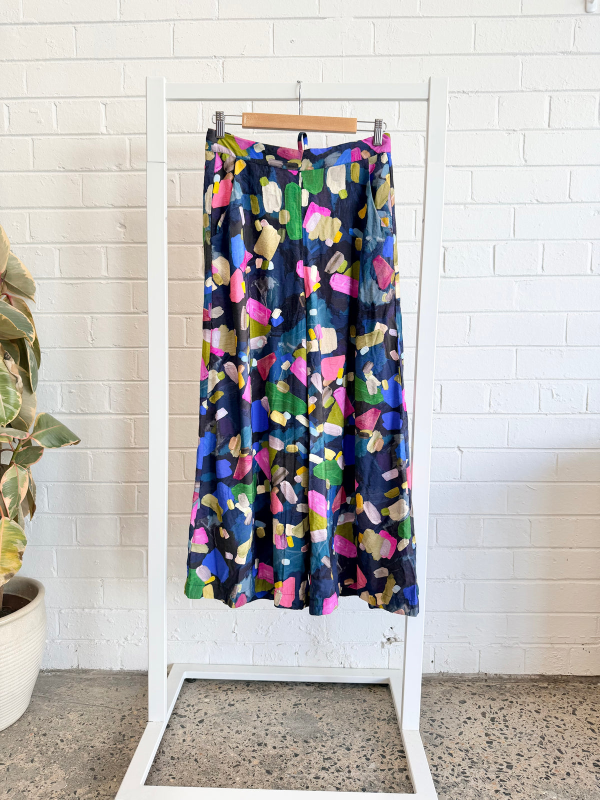 Elk Almina Confetti Colour Print Pants and Top Set - Size 8 - 10