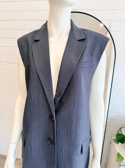 Second Female 'Briston' Pinstripe Waistcoat - Size Small (10)