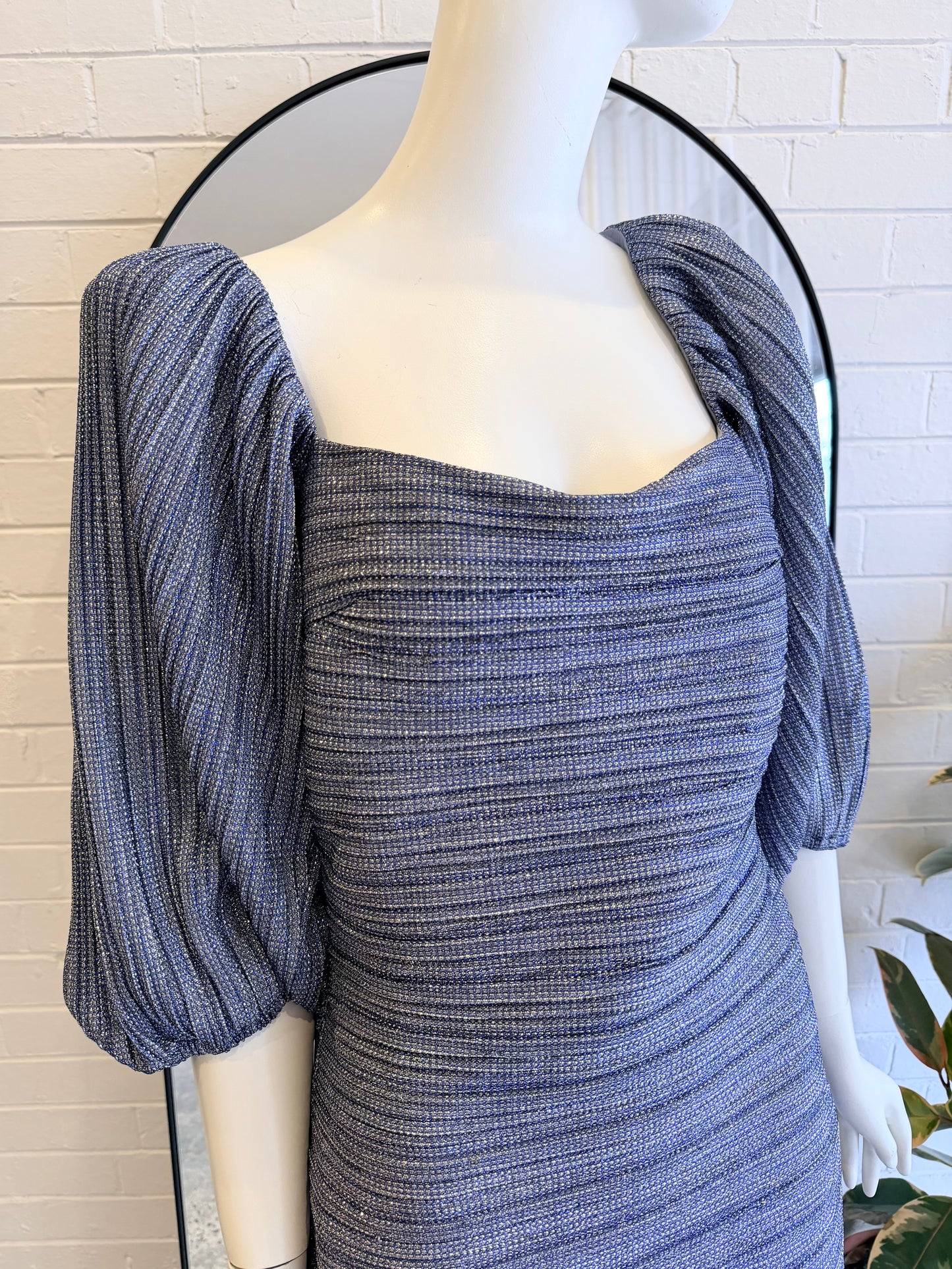 Suboo Metallic Mira Mini Dress - Size L (12)