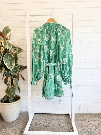 Kivari Emerald Green Khalo Mini Dress - Size 8