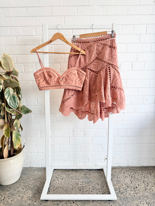 Zimmermann 'Jasper' Skirt & matching Bralet - Size 2 (10)