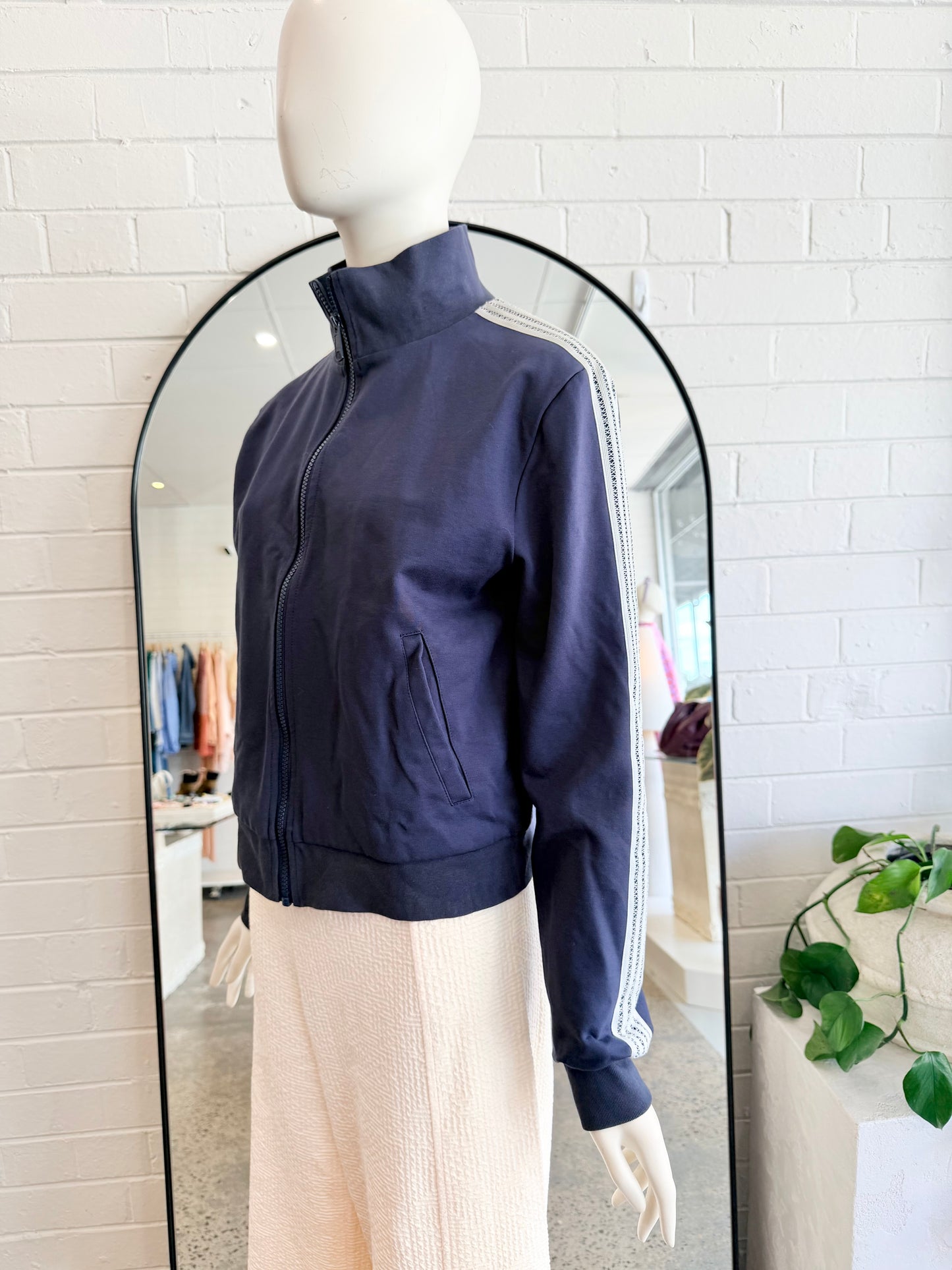 The Upside 'Margot' Jacket in Navy - Size M (10/12) - Pre-Loved Geelong 2