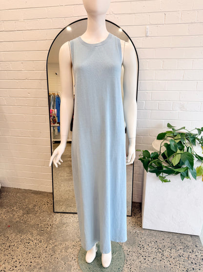 Arcaa  Izi Organic Linen Cotton Maxi Dress in Sky - Size L (12)