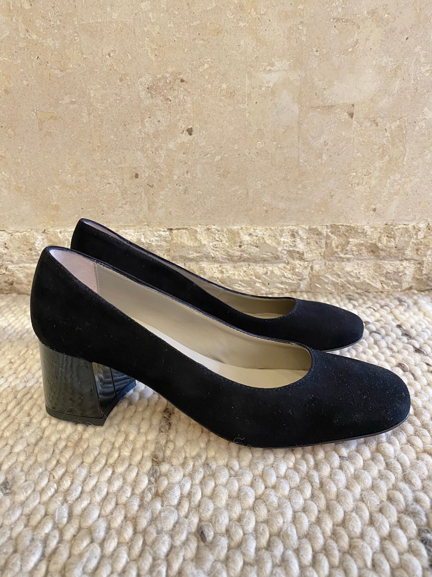 Habbott Edgar Block Heels in Black - Size 39