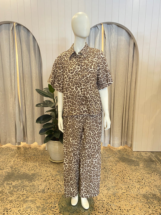 Zoe Kratzmann Leopard Print Co-ord Set - Size 1 (10)
