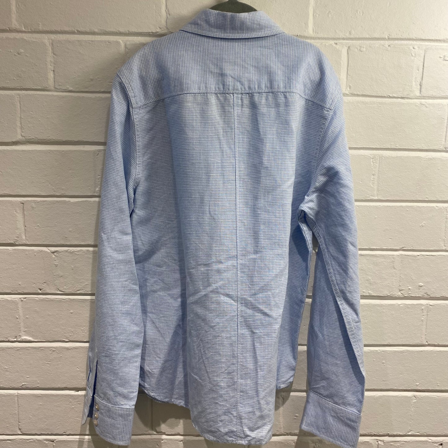 Scotch and Soda Blue Check Shirt - Size 12