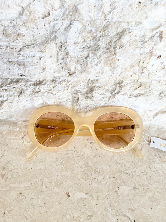 Lu Goldie Margot Sunglasses in Apricot