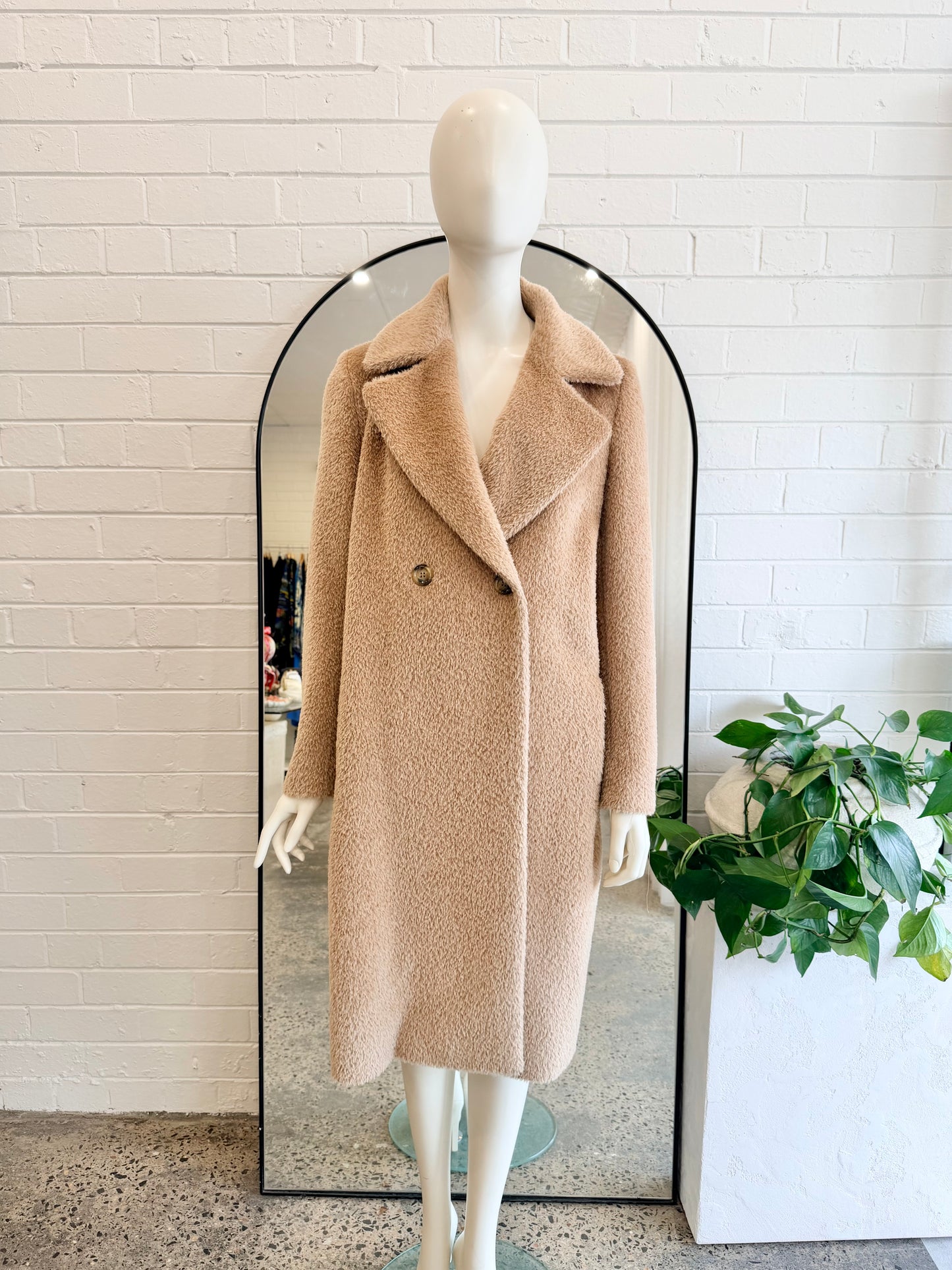 Max Mara Studio Camel Roseto Coat - Size 8 - 10