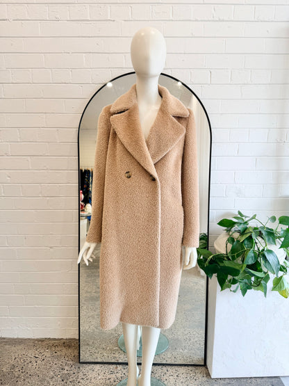 Max Mara Studio Camel Roseto Coat - Size 8 - 10