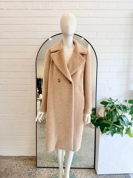 Max Mara Studio Camel Roseto Coat - Size 8 - 10
