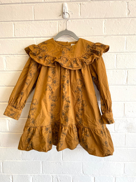 Carbon Soldier Brown Floral Dress - Size 5