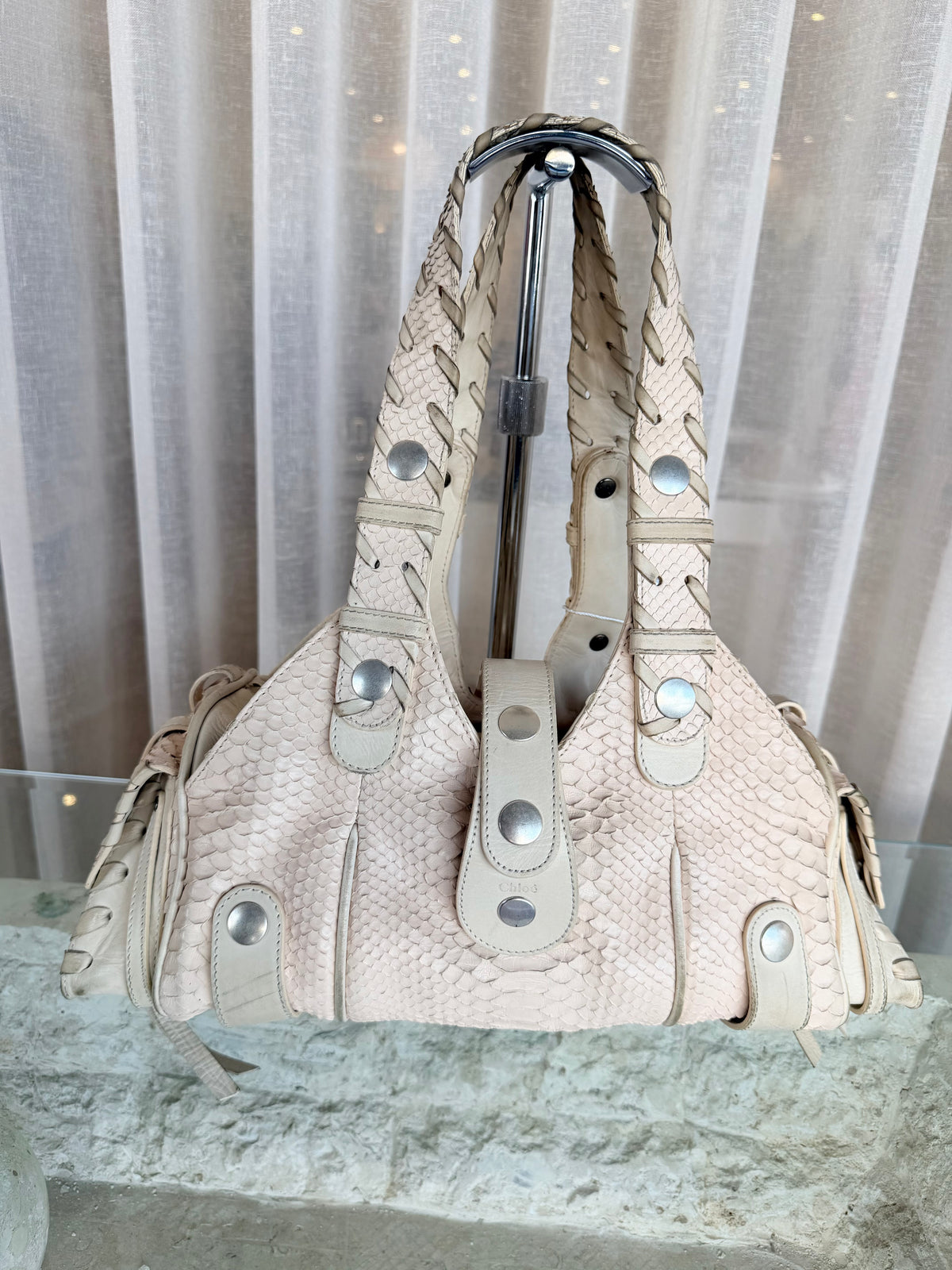 Vintage 2005 Chloe Python Silverado Handbag
