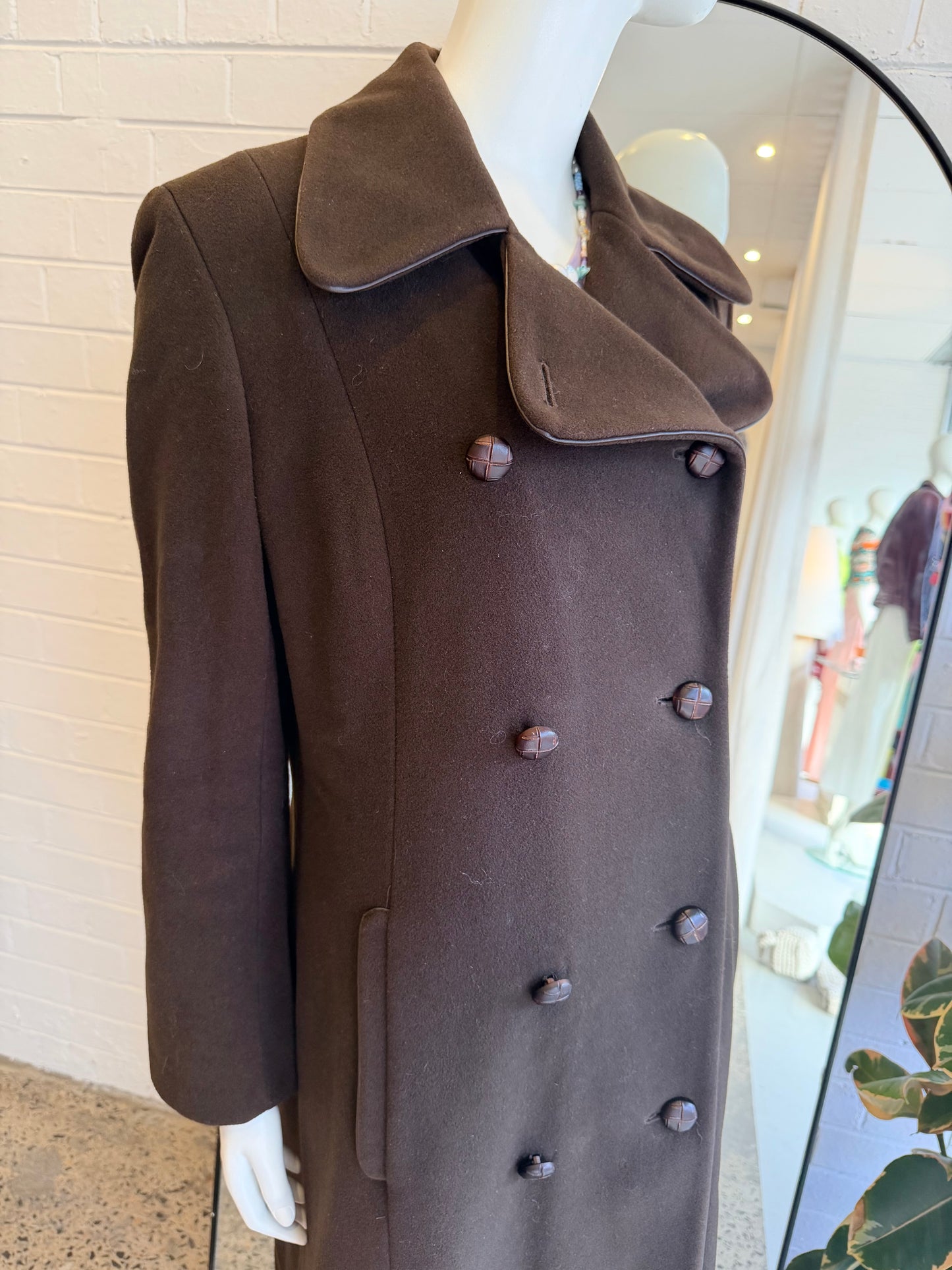 Burton Vintage Wool Blend Coat - Size 8/10
