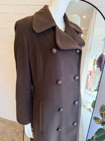 Burton Vintage Wool Blend Coat - Size 8/10