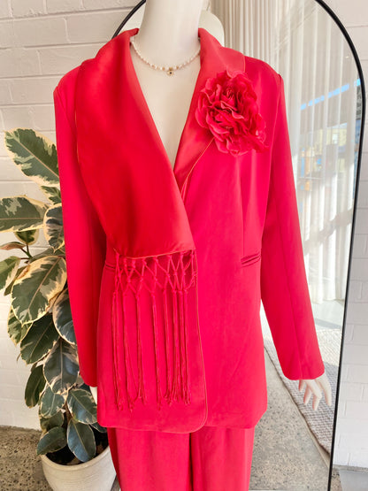 Cazinc The Label Kingsley Suit in Red - Size 14