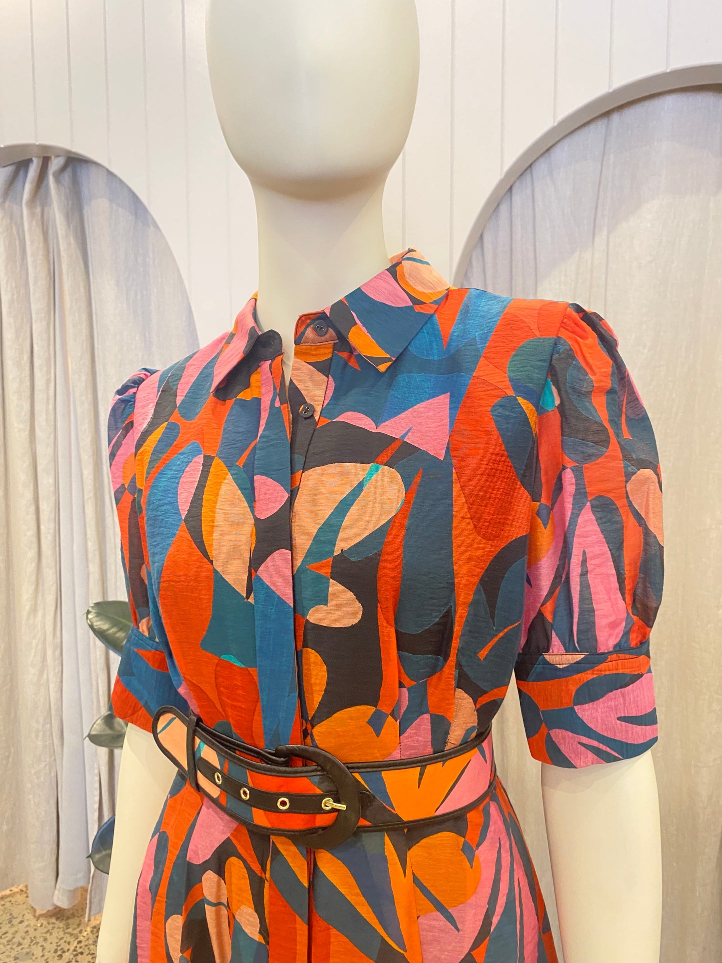 Rebecca Vallance Catalina Shirt Dress - Size 12