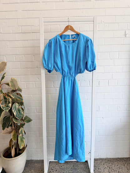 Aere Aqua Cut Out Maxi Dress - Size 14