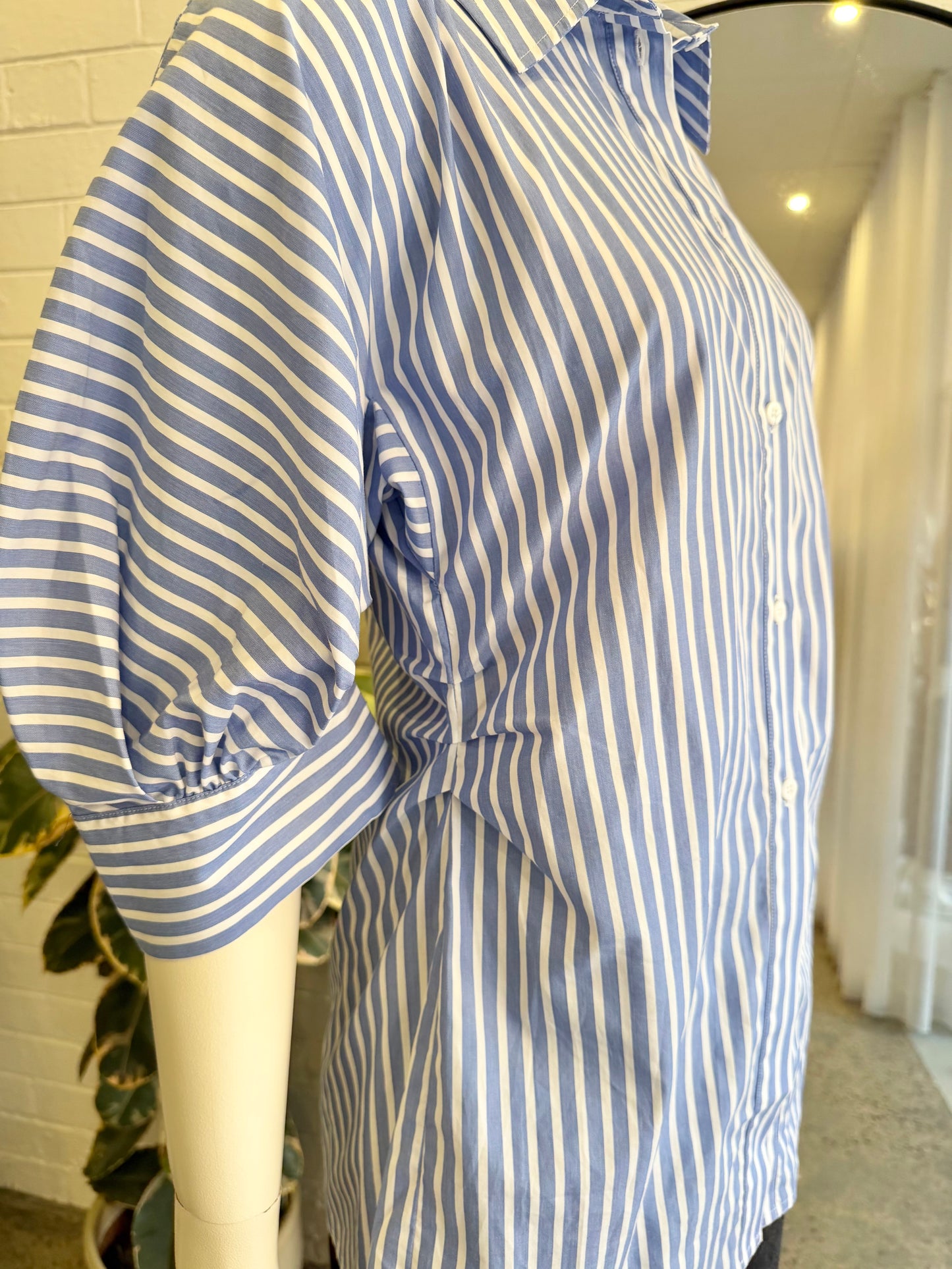 Day Birger et Mikkelsen 'Raphael' Classic Stripe Shirt in Blue/White - Size 36 (8-10)