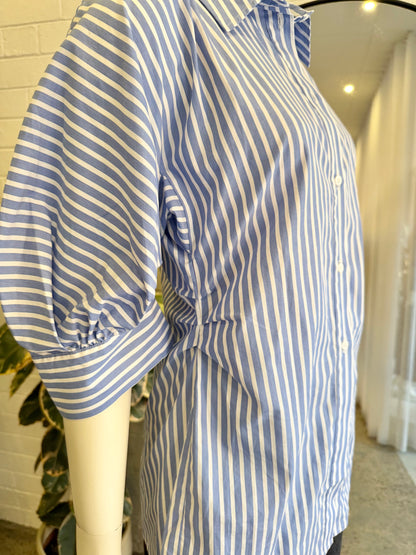 Day Birger et Mikkelsen 'Raphael' Classic Stripe Shirt in Blue/White - Size 36 (8-10)