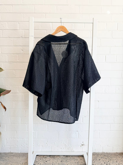 Camilla and Marc Black Merla Shirt - Size 14