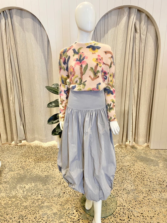 Sezane Floral Orphee Sweater - Size Small (8-10)