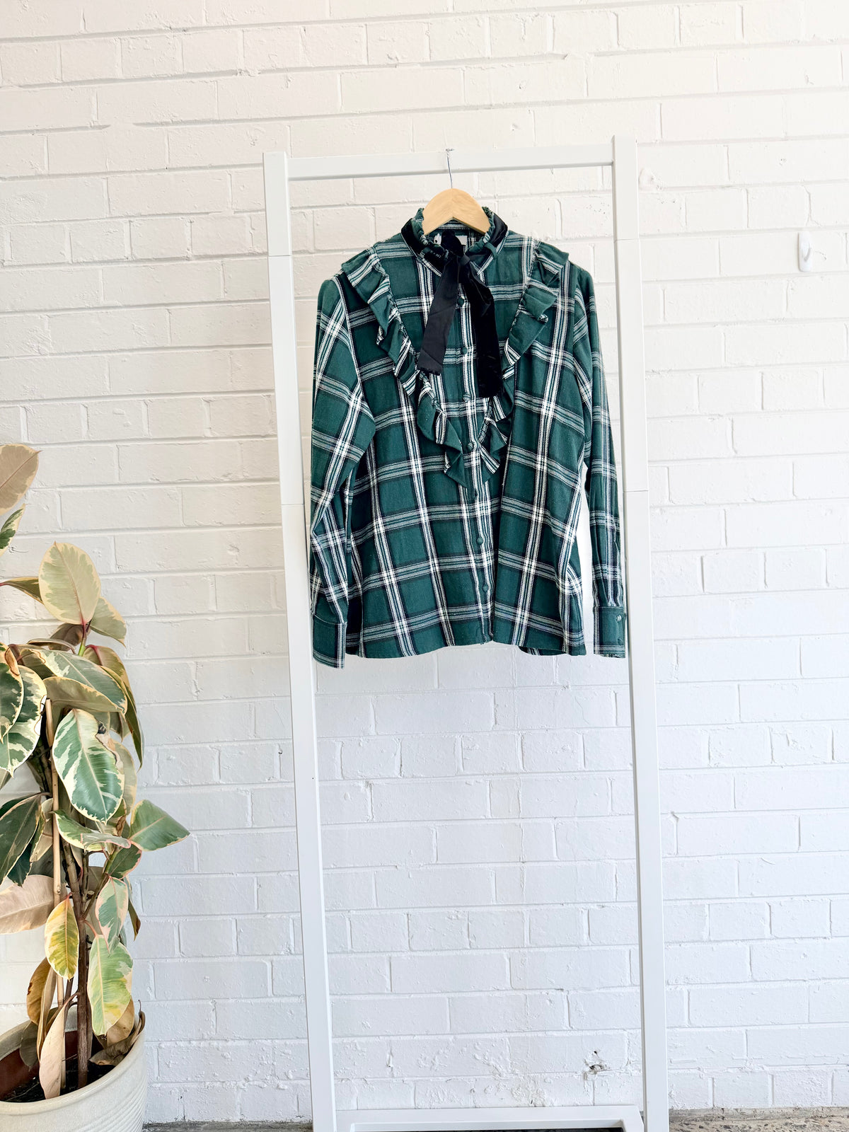 Binny Plaid Shirt in green - Size 12