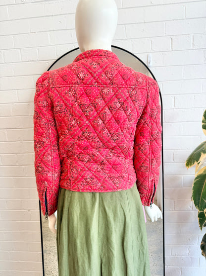 The Isabel Marant Étoile Red Bandana Print Quilted Jacket - Size 1 (AU8)