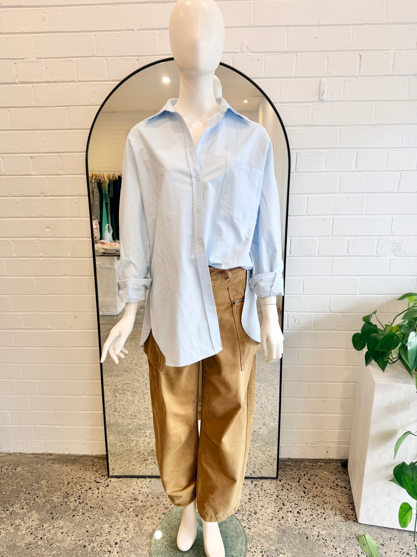 Dissh Rhea 2.0 Shirt in Ice Blue - Size 10