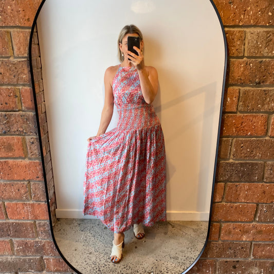 Hannah Artwear Suki Open Back Maxi Dress - Size 1 (8/10)