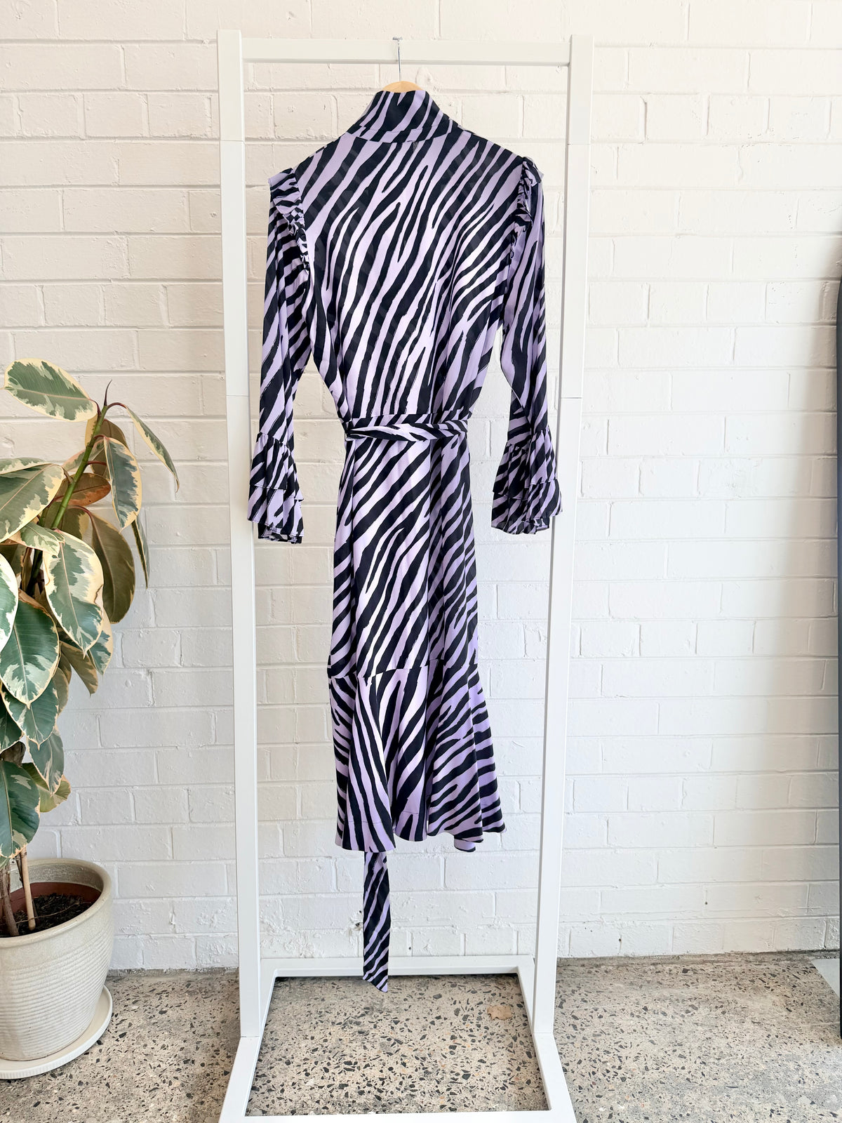 Husk Lavender Zebra Exotica Dress - Size 12