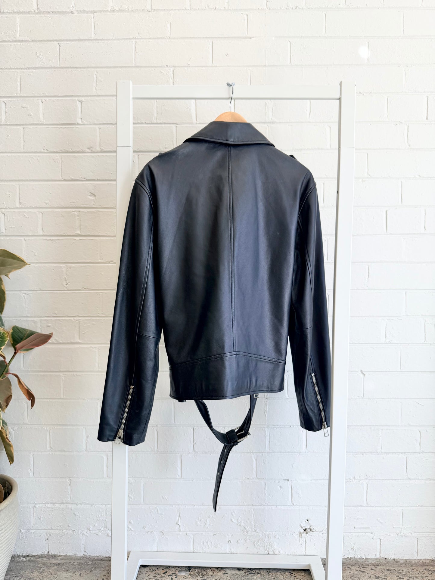 Jean Paul Gaultier x Target Black Leather Jacket - Size 8 - 10