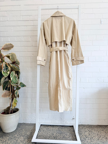 Summery Copenhagen Warm Sand Damel Trench Coat - Size M (10 - 12)