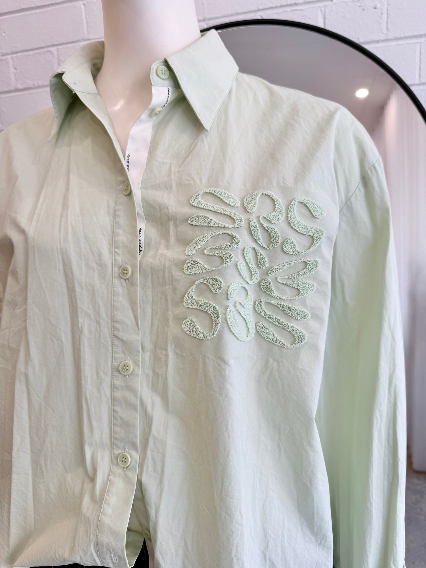 Sass & Bide Lazuli Shirt in Mint - Size 12