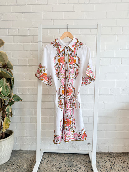 Zoe Kratzmann Petal Mirage Forum Tunic Dress - Size 3 (12)