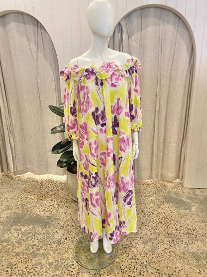 Essentiel Antwerp 'Dagent Ruffle Maxi Dress' Size 14/16