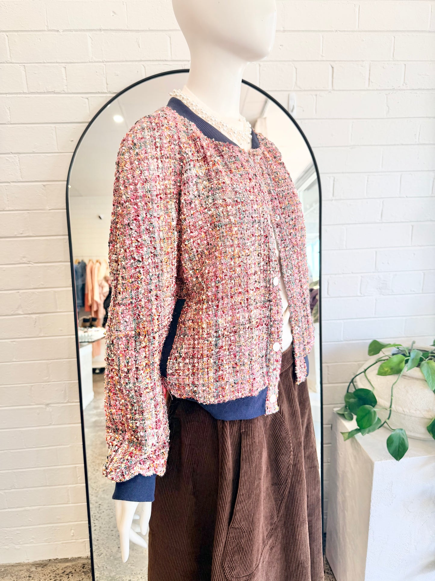 Kireina Abigail Tweed Bomber Jacket - Size M (10 - 12) - Pre-Loved Geelong 2