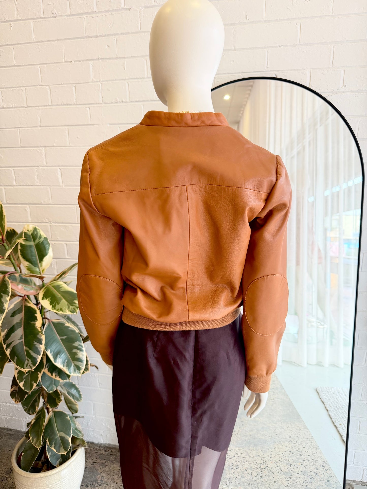 Wanderer Londoner Leather Cardigan/Jacket - Size 10