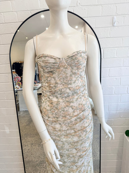 Camilla & Marc Majorelle Floral Print Midi Dress - Size 10