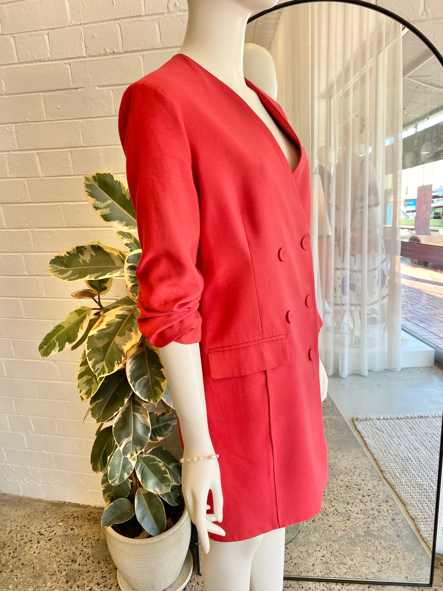 Viktoria and Woods Red Adriatic Blazer Dress - Size 1 (10)