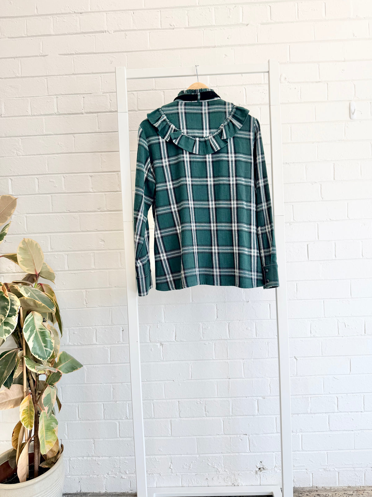 Binny Plaid Shirt in green - Size 12