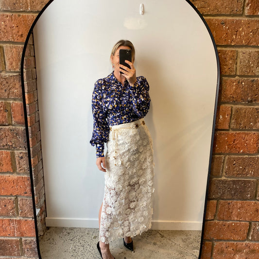 Ginger and Smart Terrazzo Blouse - Size 8