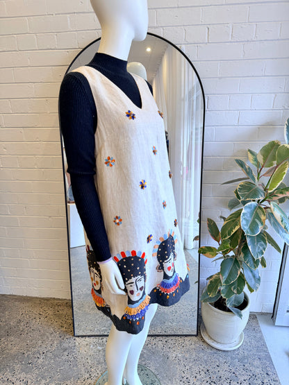 Gorman x Claire Johnson 'Dressed Up' Embellished Shift Dress - Size 10