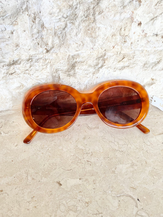 Lu Goldie Margot Sunglasses in Cola