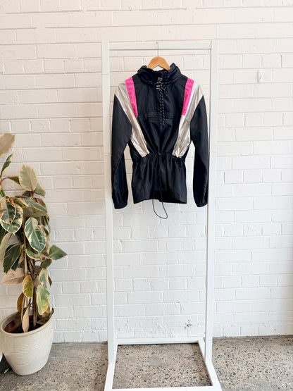 Jaggad Black Vintage Style Windbreaker - Size M (10)