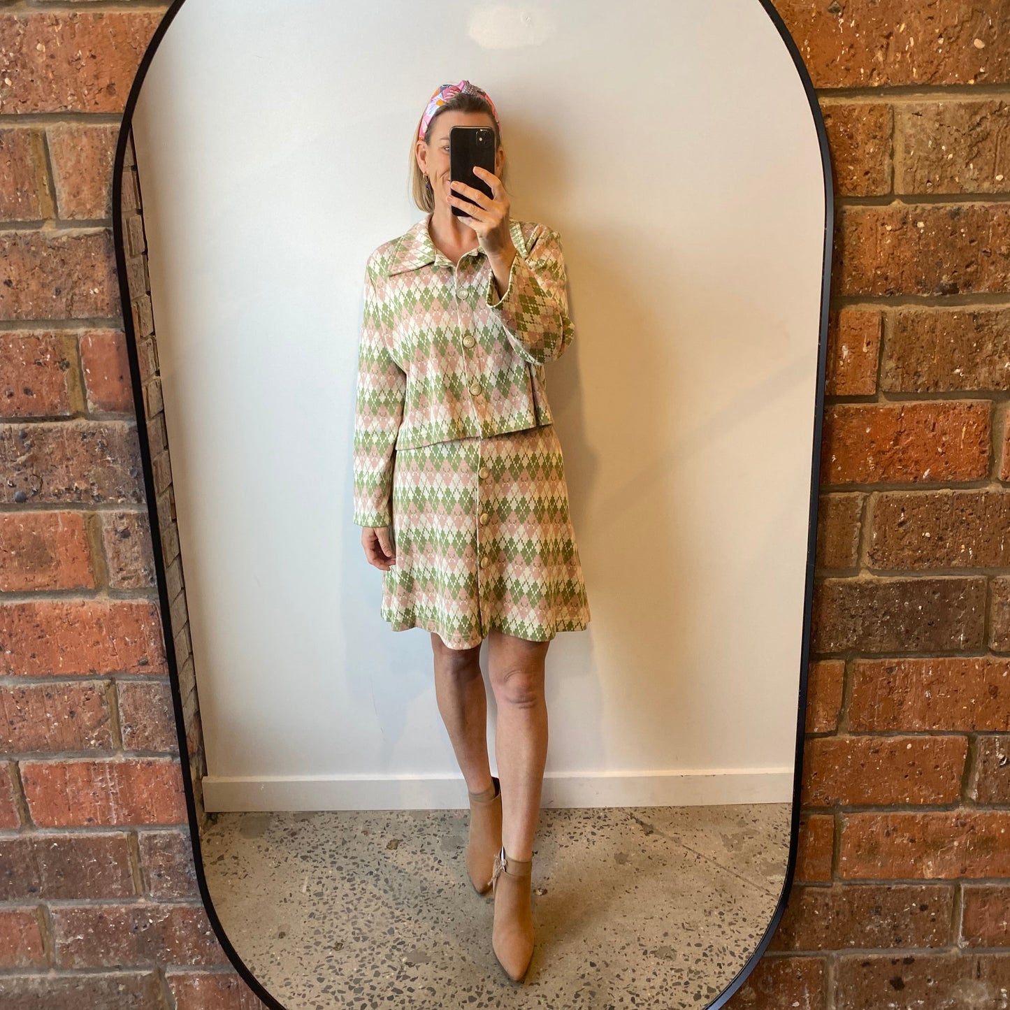 Kuwaii ‘Rosy Argyle’ Set - Size 16