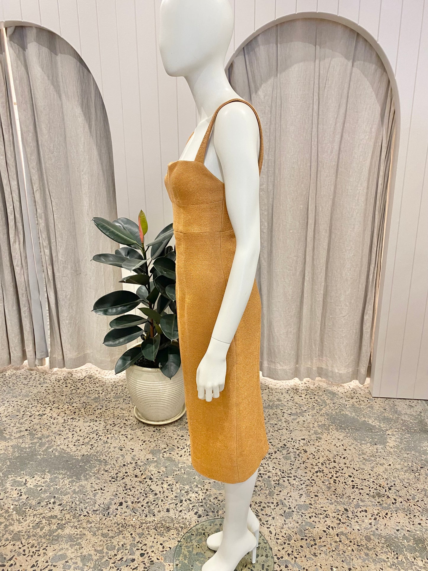 Manning Cartell Caramel Golden Ticket Midi Dress - Size 8