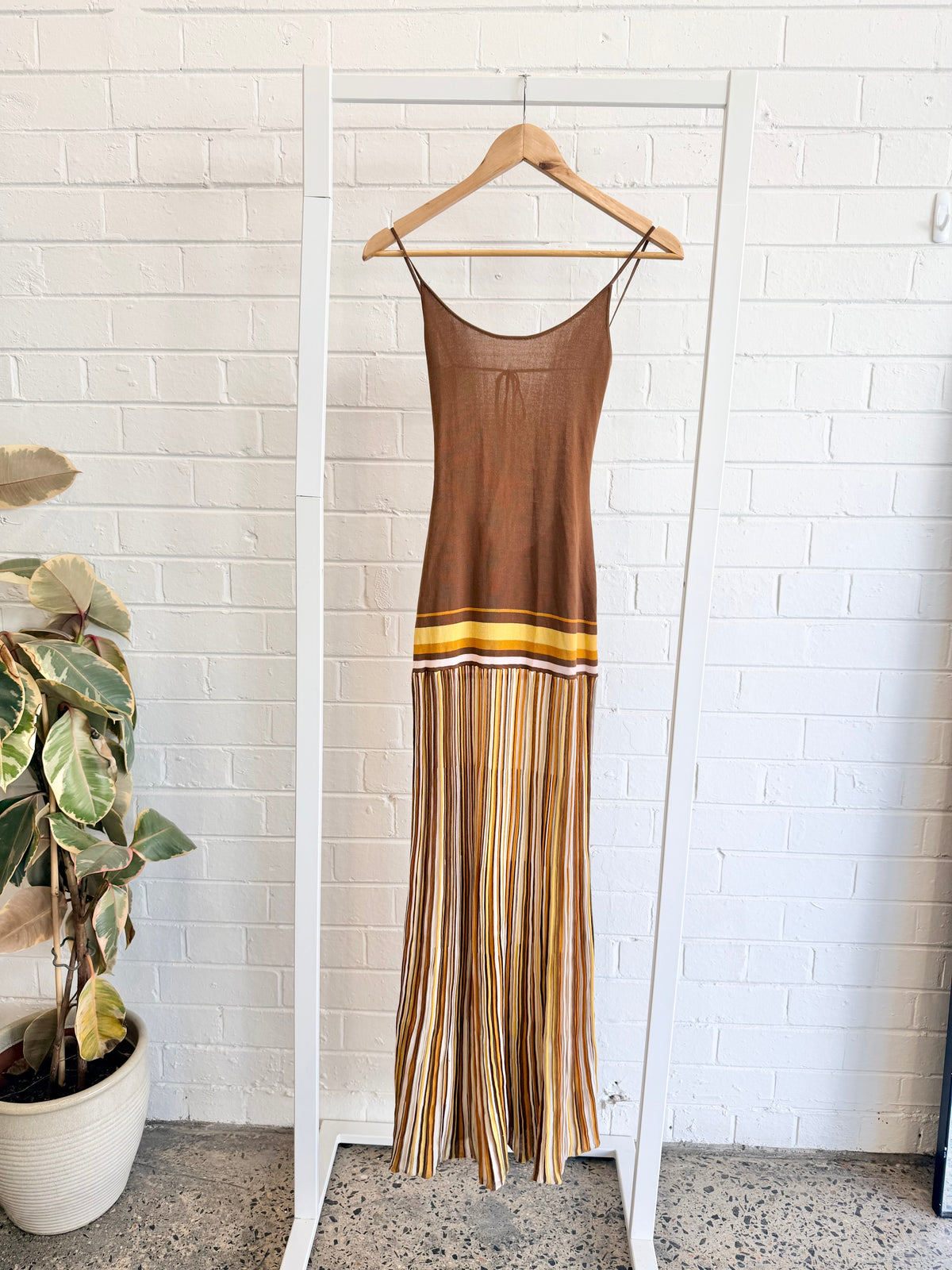 Faithful The Brand Brown Citara Maxi Dress- Size 8